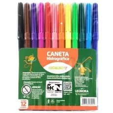 Canetinhas Coloridas Hidrográfica 12 Cores Leo & Leo