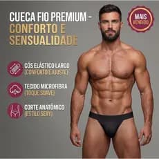 Cueca Fio Dental Masculina Sensual Thong Conforto Suave Pronta Entrega