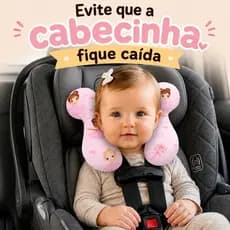 Almofada de Pescoço Bebê com Apoio de Cabeça para Cadeirinha bebe conforto