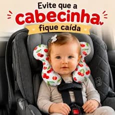 Almofada de Pescoço Bebê Conforto Macia Anti Queda Universal Carrinho Cadeirinha