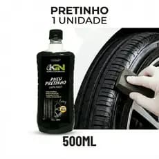Pretinho Limpa Pneu automotivo KN 500ml Brilho iIntenso roda de carro moto caminhão