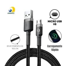 Cabo Micro USB Turbo Resistente Original Envio Imediato Direto da Fábrica