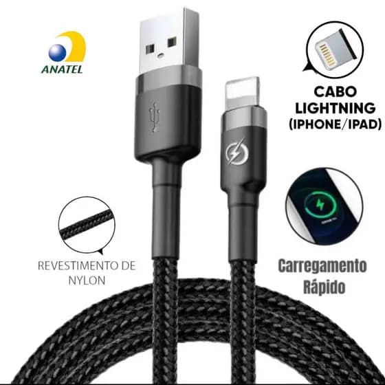 Cabo Original IPhone Turbo 100 % Revestido