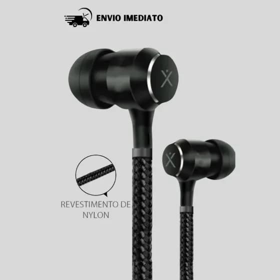 Fone de Ouvido Preto Resistente Barato Seguro Firme Envio Direto da Fabrica