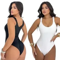 Body Maio Modelador Feminino Regata Suplex Forrado