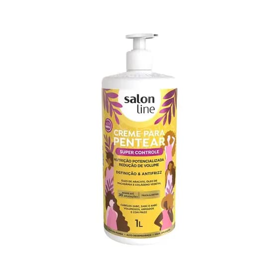 Creme Para Pentear Super Controle Salon Line 1L