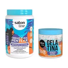 Kit Definição Natural com Creme para Pentear e Gelatina #todecacho