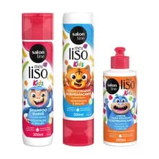 Meu Lisinho Kids Shampoo + Condicionador + Creme para pentear Salon Line