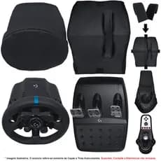Capas Protetoras p/ Volante, Base e Pedais + Capa p/ Câmbio G25 / G27 Simulador Gamer Logitech