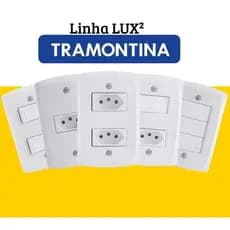Interruptor e Tomada Tramontina Linha Lux2 Branca