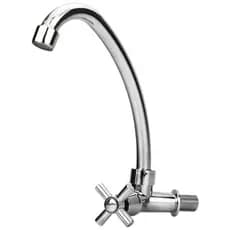 TORNEIRA DE PVC BICA MOVEL PAREDE CROMADA 1/2" - 01305903 - PROFIELD