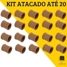 Luva Soldável 25mm (3/4") PVC Marrom - Krona