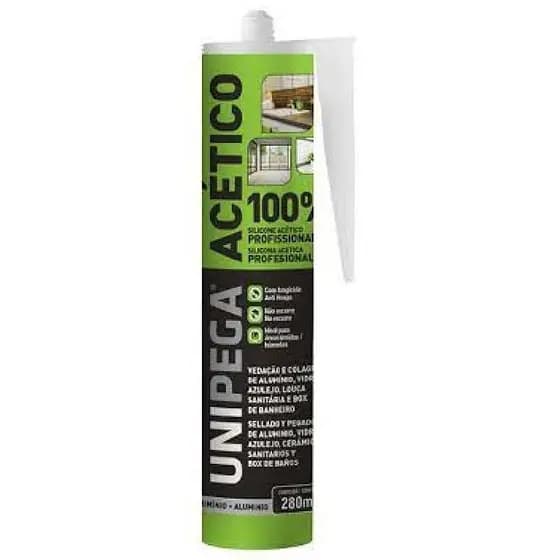SILICONE ACETICO 260G PRETO UNIPEGA