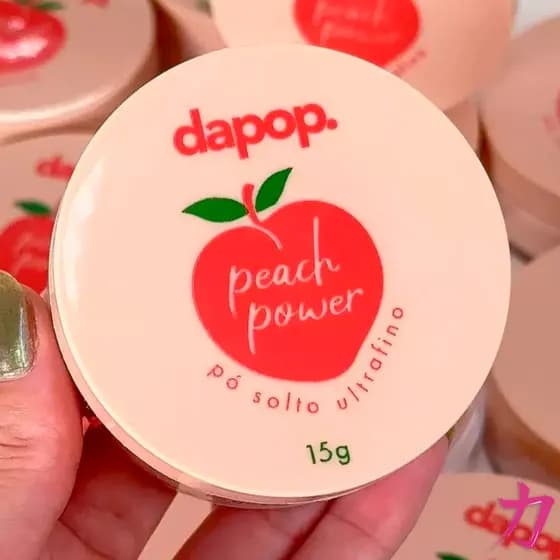 Pó Solto Ultrafino Peach Power Com Rosa Mosqueta - Dapop