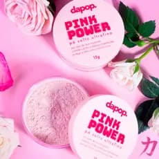 Pó Solto Ultrafino Pink Power Com Rosa Mosqueta - Dapop