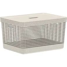 CESTO ORGANIZADOR GRID TAMPA BEGE 20L CG350BGF MARTIPLAST