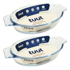 TRAVESSA OVAL VIDRO BOROSILICATO 380ML TUUT