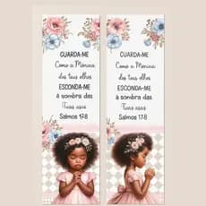 Marca-página Cristão  coleção MENINA DOS OLHOS   – lembrancinha cristã para jovens, Bíblia e livros