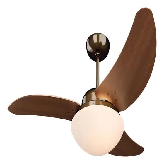 Ventilador De Teto Quarto Sala 3 Pás Solano 130w Cobre 127v