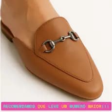 Sapatilha Mule Feminino com Enfeite Rasteira Moda Mule Bico Fino Confortável
