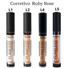 Corretivo Ruby Rose FLAWLESS COLLECTION L2, L4, L5, NUDE 03,  Maquiagem Para os Olhos