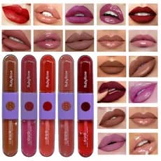 Batom Líquido E Gloss Duo Mood Efeito Aveludado - Ruby Rose