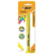 Pincel marca texto Marking amarelo com 1 unidade Bic