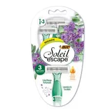 Depilador descartável Soleil Escape Lavanda e Eucalipto 3 unidades Bic