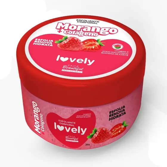 Esfoliante Corporal Potinho Cheiro de Fruta Lovely Face Beautiful 280g