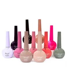 Kit 24,10 Esmaltes Em Gel De Unhas Uso Profissional Color Gel Polish Unha Acrigel Porcelana Manicure Unha