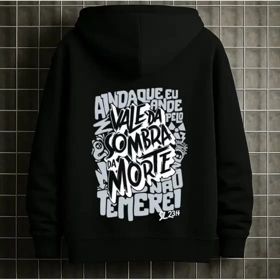 Blusa Moletom Canguru Evangelho Cristão Inverno Frio Flanelado Jesus Gospel com Capuz Macio Masculino Unissex