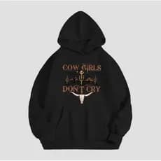 MOLETOM MOLETOM MOLETOM Moletom Canguru Unissex "Cow girls dont cry"095