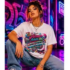Camiseta Anos 80 Nostalgia Pura | Volte no Tempo com Estilo