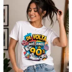 Camiseta Retrô Anos 90 Geek Gamer Vintage Unissex 100% Algodão