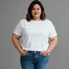 CAMISETA PLUS SIZE TSHIRT LISA SEM ESTAMPA UNISSEX 100% ALGODÃO BRANCO OU PRETO