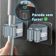Suporte Organizador Vassoura sem furo