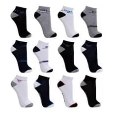 Kit 15 Pares De Meias Masculino Estampadas Cano Curto