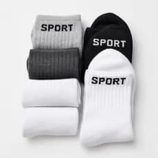 Kit 12 Pares de Meias Cano Alto Sport Algodão Unissex 37-44 - Conforto e Estilo com Entrega Rápida