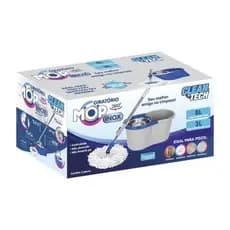 Mop Balde Giratorio Esfregao Com Alca Facil Uso Super Absorvente Limpeza Eficiente