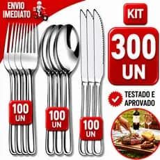 JOGO DE TALHERES EM AÇO INOX GARFO COLHER FACA RESISTENTE PARA COZINHA MESA RESTAURANTE E BUFFET