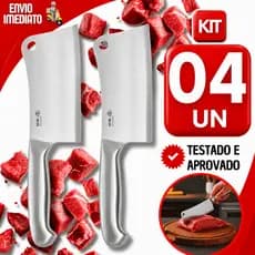 Cutelo Profissional 6” Aço Inox Premium 27cm Linha Texas Açougue Churrasco Cozinha Industrial Alta Resistência
