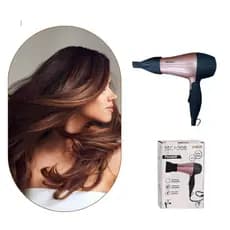 Secador de Cabelo Portátil 1200W Bivolt Rosa Leve Prático Viagem Residencial Secagem Rápida Profissional*