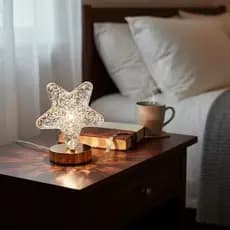 Luminária LED Decorativa Estrela com USB Luz Noturna Quarto Criança Decoração Ambiente Criativo Fofa