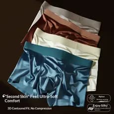 Leve Luxo 120S Legal Gelo Seda Boxers Masculinos 10A Antibacteriano Amoreira Virilha Sem Costura Respirável Roupa Interi
