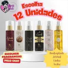 Escolha Kit 12 Unidades Body Splash 200ml árabe PINK KALI Original Perfume spray desodorante unissex