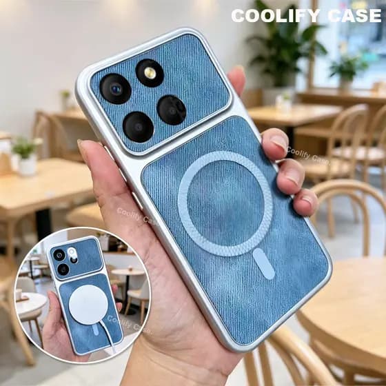 Capinha Motorola Edge 60 Fusion Edge60 60s Caso Magnético Denim Textura À Prova De Choque Luxo Telefone Capa