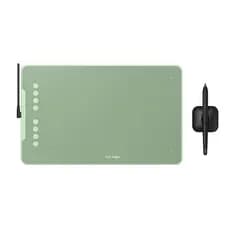 Mesa digitalizadora para desenho XPPen Deco 01 V2 Verde - Tamanho Grande com área ativa de 10 polegadas c/ caneta sem bateria de 8 K de pressão