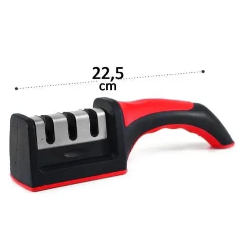 Afiador Amolador de Faca 22,5cm Profissional Preto