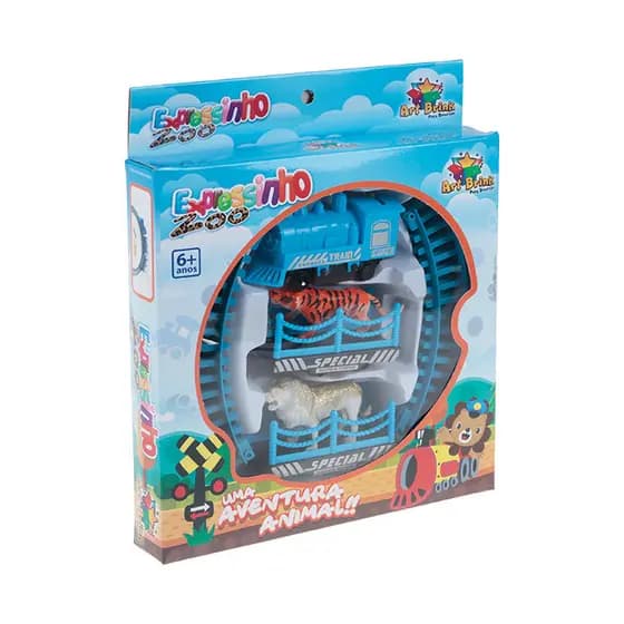 Trem Expressinho Zoo Uma Aventura Animal Art Brink