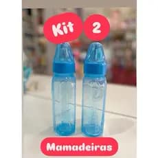 Kit 2 Mamadeiras Pepeta Retrô Bico Redondo 240 ml